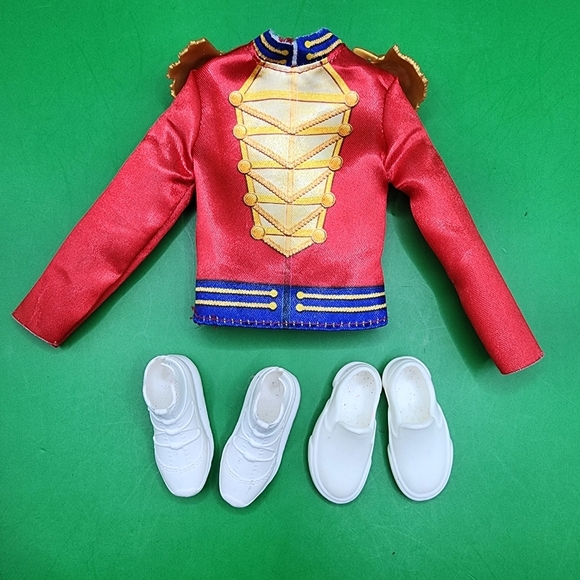 Ken Barbie Nutcracker Shirt & Ken Shoe Lot - Picture 1 of 3